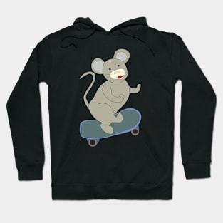 Mouse on a skateboard Hoodie